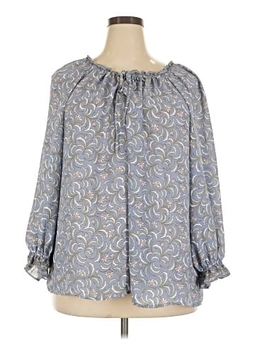 Max Studio 3/4 Sleeve Blouse (view 1)