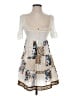 Free People Checkered-gingham Floral White Ivory Cocktail Dress Size S - photo 1