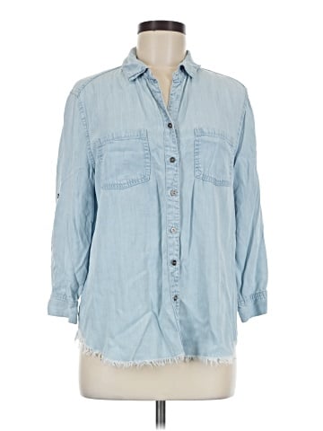Hester & Orchard 3/4 Sleeve Button-Down Shirt (view 1)