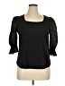Chenault Black 3/4 Sleeve Top Size XL - photo 1