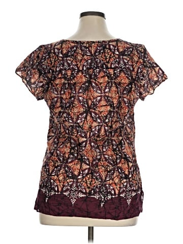 Liz & Co. Short Sleeve Blouse (view 2)