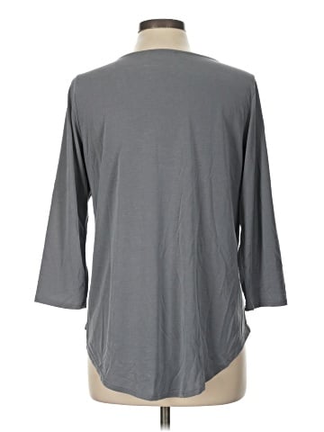 Green Envelope 3/4 Sleeve Top (view 2)
