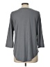 Green Envelope Gray 3/4 Sleeve Top Size L - photo 2