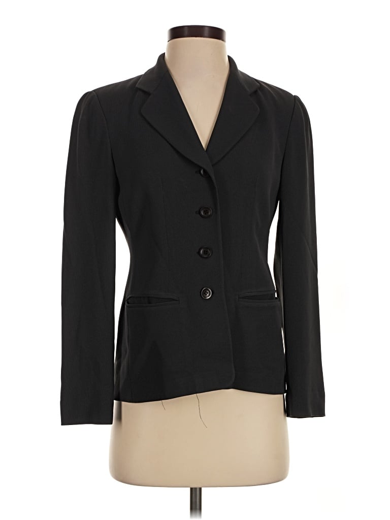 Pre-owned Bloomingdale's Blazer Jacket In Black