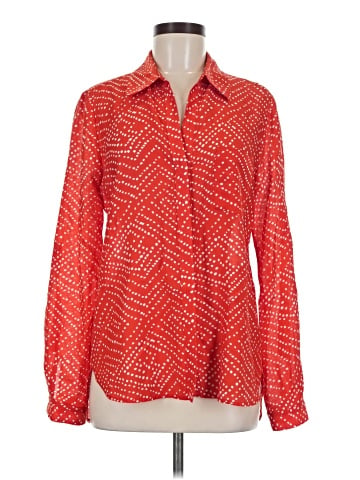 Diane von Furstenberg Long Sleeve Blouse (view 1)