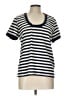 Veronica Beard Jeans 100% Cotton Blue Short Sleeve Top Size L - photo 1