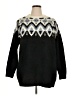 RD Style Chevron-herringbone Black Pullover Sweater Size 1X - photo 1