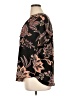 Maurices 100% Polyester Floral Black Short Sleeve Blouse Size 0X - photo 5