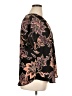 Maurices 100% Polyester Floral Black Short Sleeve Blouse Size 0X - photo 4