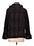 Zara Basic Plaid Black Wool Coat Size L - photo 1