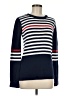 Quiksilver 100% Cotton Stripes Blue Pullover Sweater Size M - photo 1