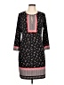 Max Studio Print Black Casual Dress Size L - photo 1