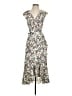 Max Studio Floral Ivory Casual Dress Size S - photo 1
