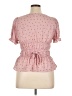 Free People 100% Polyester Pink Short Sleeve Top Size XL - photo 2