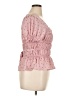 Free People 100% Polyester Pink Short Sleeve Top Size XL - photo 4