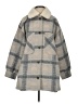 Lucky Brand 100% Polyester Plaid Gray Coat Size S - photo 1