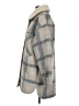 Lucky Brand 100% Polyester Plaid Gray Coat Size S - photo 5