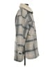 Lucky Brand 100% Polyester Plaid Gray Coat Size S - photo 4