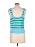 Talbots 100% Cotton Teal Sweater Vest Size L - photo 2
