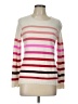 Talbots 100% Cashmere Stripes Pink Cashmere Pullover Sweater Size L - photo 1
