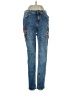 Zara Basic Hearts Blue Jeans Size 4 - photo 1
