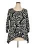 Elementz Black 3/4 Sleeve Blouse Size 2X - photo 1
