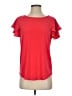 Adrianna Papell Red Short Sleeve Top Size S - photo 1