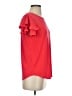 Adrianna Papell Red Short Sleeve Top Size S - photo 4