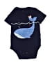Gap Kids 100% Cotton Graphic Blue Short Sleeve Onesie Size 18-24 mo - photo 1