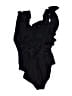 J.Crew Solid Black One Piece Swimsuit Size 10 - photo 2