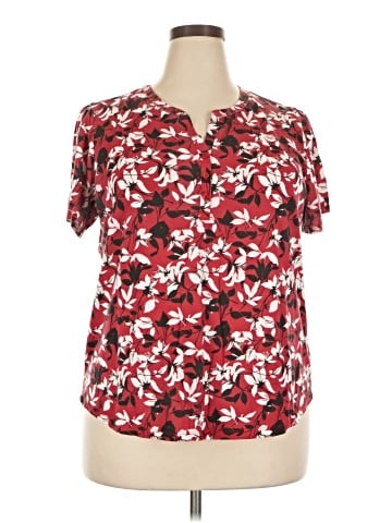 Liz Claiborne Short Sleeve Blouse (view 1)