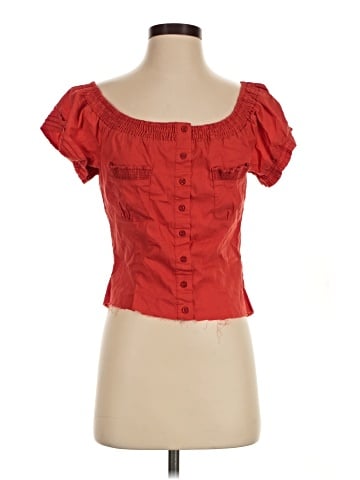 Charlotte Russe Short Sleeve Blouse (view 1)