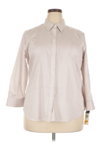 Chaps 3/4 Sleeve Button-Down Shirt (view 1)