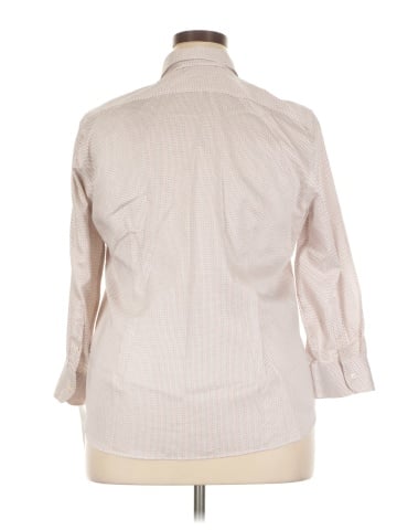 Chaps 3/4 Sleeve Button-Down Shirt (view 2)