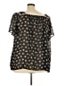 Torrid 100% Polyester Black Short Sleeve Blouse Size 4X Plus (4) - photo 2