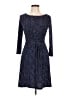 Le Lis Polka Dots Blue Casual Dress Size M - photo 1