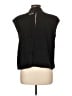Massimo Dutti Black Sleeveless Button-Down Shirt Size L - photo 2