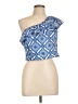 Mi ami 100% Polyester Blue Sleeveless Blouse Size L - photo 1