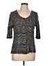 Chico's 100% Acrylic Chevron-herringbone Gray Cardigan Size Lg (2) - photo 1