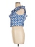 Mi ami 100% Polyester Blue Sleeveless Blouse Size L - photo 5