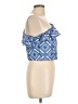 Mi ami 100% Polyester Blue Sleeveless Blouse Size L - photo 4