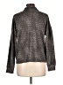 Tahari Metallic Gray Long Sleeve Blouse Size L - photo 2