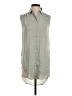 Express 100% Polyester Gray Sleeveless Blouse Size XXS - photo 1