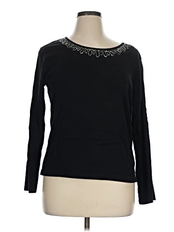 Karen Scott Long Sleeve Top (view 1)