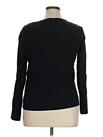 Karen Scott Long Sleeve Top (view 2)
