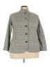 J.Jill Houndstooth Gray Jacket Size 2X - photo 1