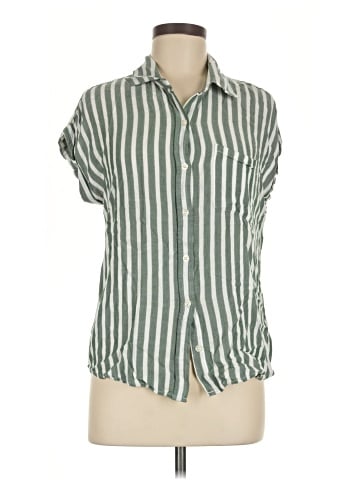 Cosmic Blue Love Short Sleeve Button-Down Shirt (view 1)