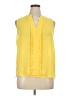 41Hawthorn 100% Polyester Yellow Sleeveless Blouse Size XL - photo 1