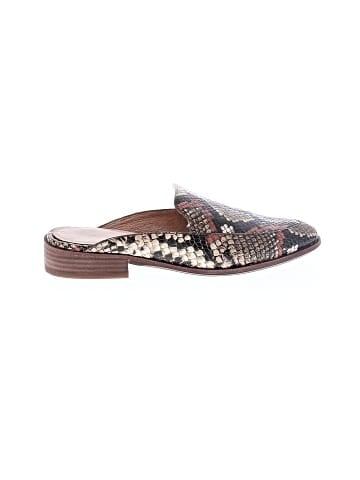 Madewell The Frances Loafer Mule in Snake Embossed Leather (view 1)