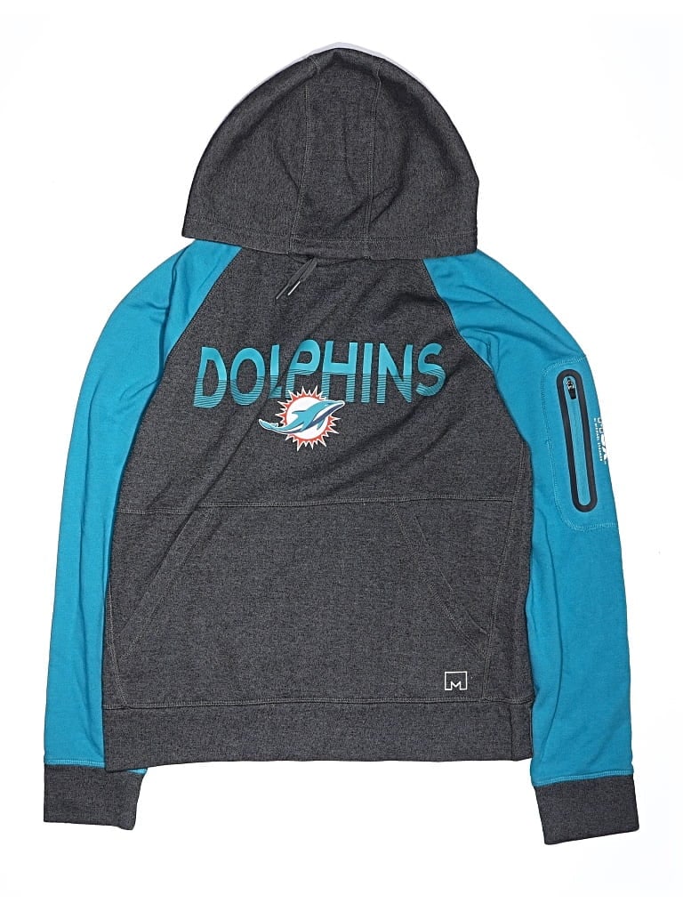 Pre-owned Nfl Kids' Zip Up Hoodie In Teal